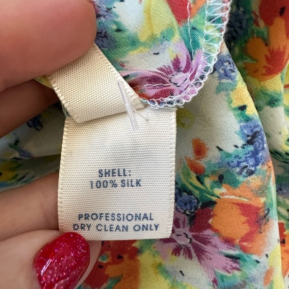 Rebecca Minkoff Sade Floral Print Silk Blouse - Picture 11 of 11